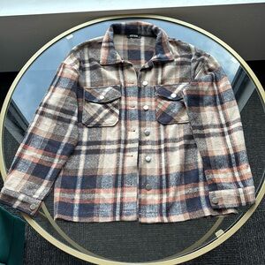 BTFBM plaid flannel size medium good condition